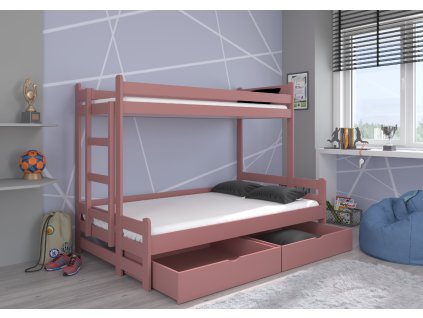 Třílůžková patrová postel BENITO 200x80  Třílůžková patrová postel BENITO