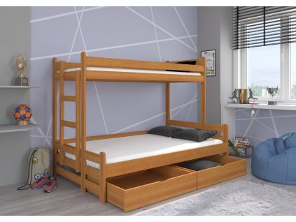 Třílůžková patrová postel BENITO 200x80  Třílůžková patrová postel BENITO