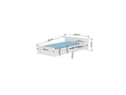Postel ALDEX SHELF 180x80