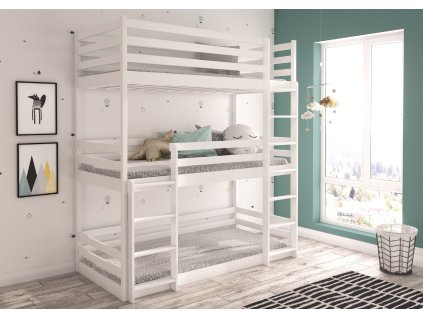 Třílůžková patrová postel TEDRO 180x80  Třílůžková patrová postel TEDRO