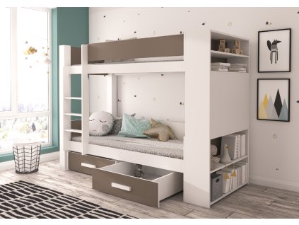 Dvoupodlažní postel pro dvě osoby GARET 200x90  Dvoupodlažní postel pro dvě osoby GARET
