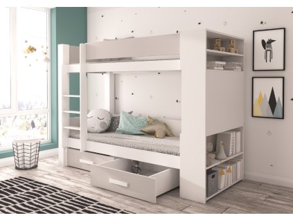 Dvoupodlažní postel pro dvě osoby GARET 200x90  Dvoupodlažní postel pro dvě osoby GARET