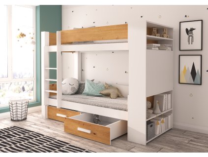 Dvoupodlažní postel pro dvě osoby GARET 200x90  Dvoupodlažní postel pro dvě osoby GARET