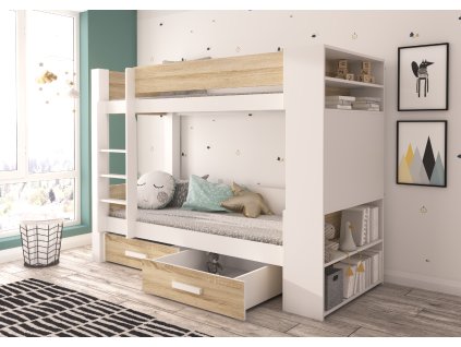 Dvoupodlažní postel pro dvě osoby GARET 180x80  Dvoupodlažní postel pro dvě osoby GARET