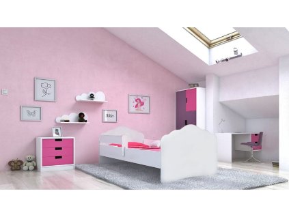 Postel s matrací a zábranou CASIMO 160x80  Postel s matrací a zábranou CASIMO