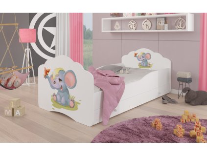 Postel s matrací a šuplíkem CASIMO ELEPHANT 160x80  Postel s matrací a šuplíkem CASIMO