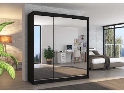 Posuvná skříň se zrcadlem AUSTIN 200  Posuvná skříň se zrcadlem AUSTIN 200