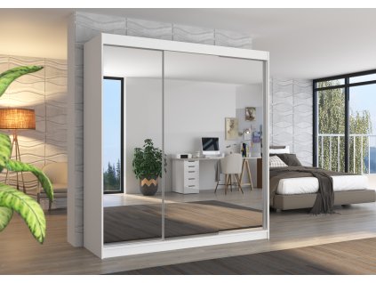 Posuvná skříň se zrcadlem AUSTIN 200  Posuvná skříň se zrcadlem AUSTIN 200