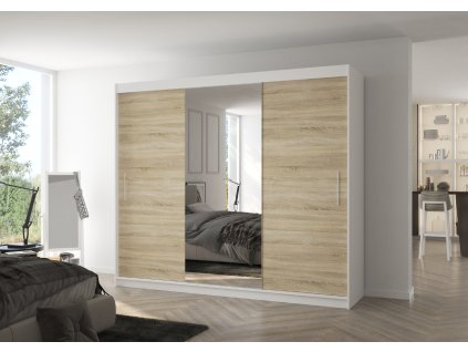 Posuvná skříň s zrcadlem DENIS 250  Posuvná skříň s zrcadlem DENIS 250