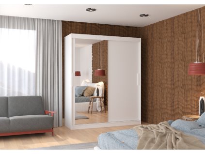 Posuvná skříň s zrcadlem TOM 180  Posuvná skříň s zrcadlem TOM 180