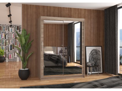 Skříň posuvná se zrcadlem PERMO 150  Skříň posuvná se zrcadlem PERMO 150