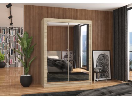 Skříň posuvná se zrcadlem PERMO 150  Skříň posuvná se zrcadlem PERMO 150