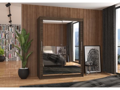 Skříň posuvná se zrcadlem PERMO 150  Skříň posuvná se zrcadlem PERMO 150