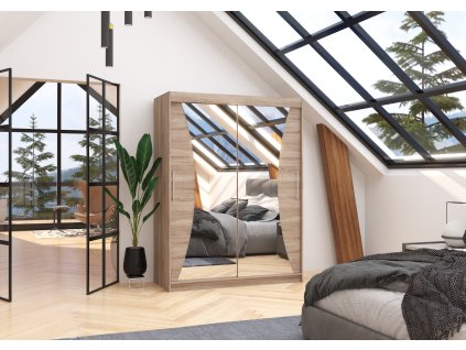 Skříň posuvná se zrcadlem MAX 150  Skříň posuvná se zrcadlem MAX 150