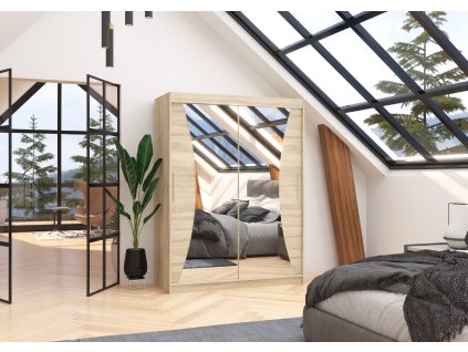 Skříň posuvná se zrcadlem MAX 150  Skříň posuvná se zrcadlem MAX 150