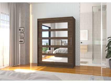 Skříň posuvná se zrcadlem MURANI 150  Skříň posuvná se zrcadlem MURANI 150