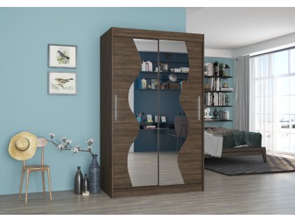 Skříň posuvná se zrcadlem OSWALD 120  Skříň posuvná se zrcadlem OSWALD 120