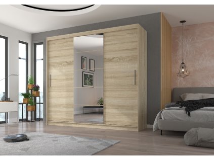 Posuvná skříň se zrcadlem ERWIN 235  Posuvná skříň se zrcadlem ERWIN 235