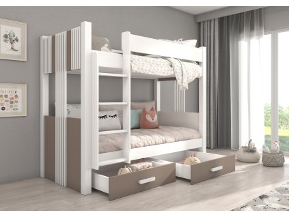 Patrová dvoulůžková postel ARTA 200x90  Patrová dvoulůžková postel ARTA