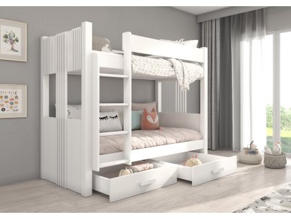 Patrová dvoulůžková postel ARTA 200x90  Patrová dvoulůžková postel ARTA