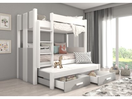 Třílůžková patrová postel ARTEMA 200x90  Třílůžková patrová postel ARTEMA