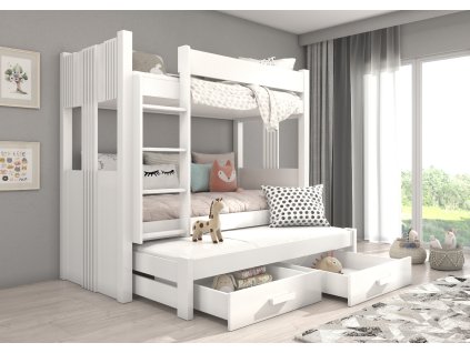 Třílůžková patrová postel ARTEMA 200x90  Třílůžková patrová postel ARTEMA