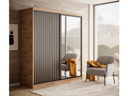 Posuvná skříň Delia 180  Posuvná skříň Delia