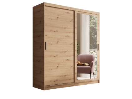 Šatní skříň s zrcadlem Hailey 180  Šatní skříň s zrcadlem Hailey