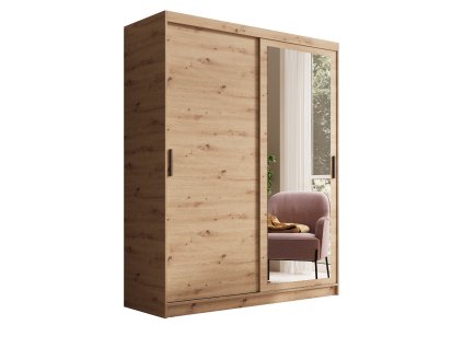 Šatní skříň s zrcadlem Hailey 160  Šatní skříň s zrcadlem Hailey