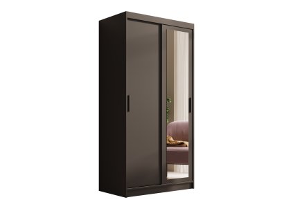 Šatní skříň s zrcadlem Hailey 100  Šatní skříň s zrcadlem Hailey