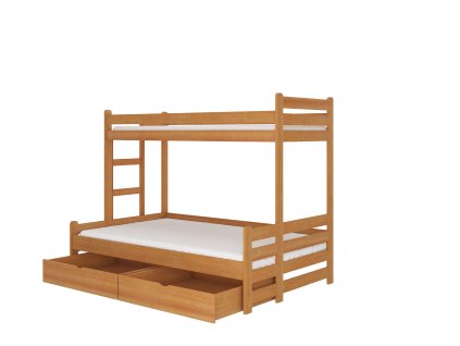 Patrová postel pro tři osoby BENITO 200x90  Patrová postel pro tři osoby BENITO