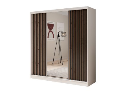 Šatní skříň s zrcadlem Ida 200  Šatní skříň s zrcadlem Ida 200