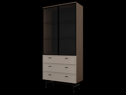 ELORA REGAL WYSOKI 3S2D bez led baltic storm+stone grey