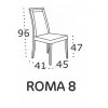 Jídelní židle Roma 8