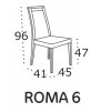 Jídelní židle Roma 6