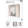 Šatní skříň SAVANA 210