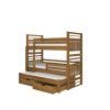 Třílůžková patrová postel HIPPO 200x90
