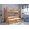 Třílůžková patrová postel HIPPO 200x90  Třílůžková patrová postel HIPPO