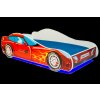 Postel s matracem a LED osvětlením AUTO 4x4 160x80  Postel s matracem CAR 4x4