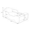 Postel s matracem KARETA 160x80