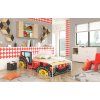 Postel s matracem TRACTOR RED 160x80