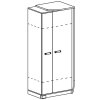 Šatní skříň Romero R1 P