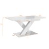 bronx table white gloss 4 noextended dim