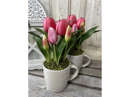 Pink tuli bögrében
