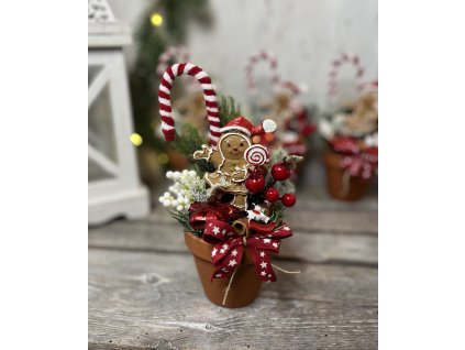 Mézis cserépke piros