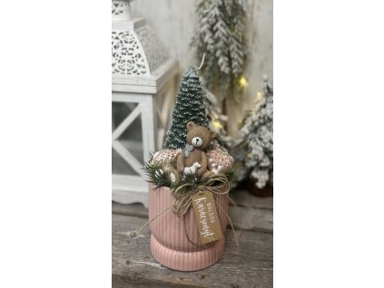 Hintalovas-macis kaspó gyertyával 3