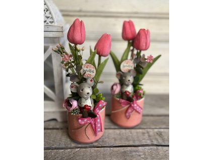 Egeres két tulis kaspó