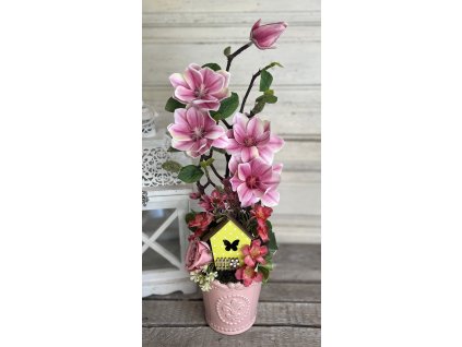 Magnólia házikóval