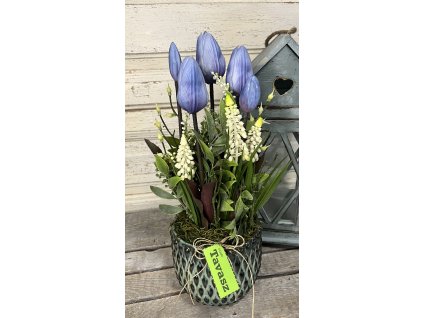 Extra tulis kaspó kék