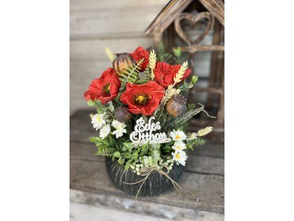 Pipacsos mákos kaspó